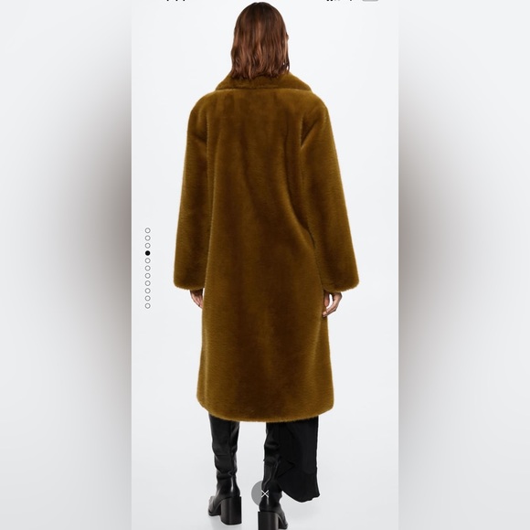 Mango Faux Fur Coat - Picture 4 of 9